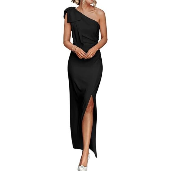 Floral Maxi Dress V Neck Long Sleeve Ruffle Tie Waist Boho Chiffon